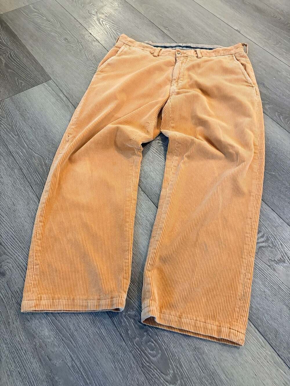 Brooks Brothers Wide Wale Corduroy Pants Orange Size 35x28